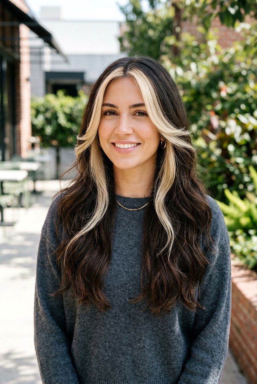 Long Hair Haircut with Money Piece Layers - 20 salon haircut ideas for long hair - 20 salon haircut ideas for long hair