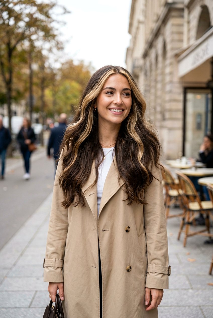 Long Hair Money Piece - 20 money piece for first time hair color - 20 money piece for first time hair color