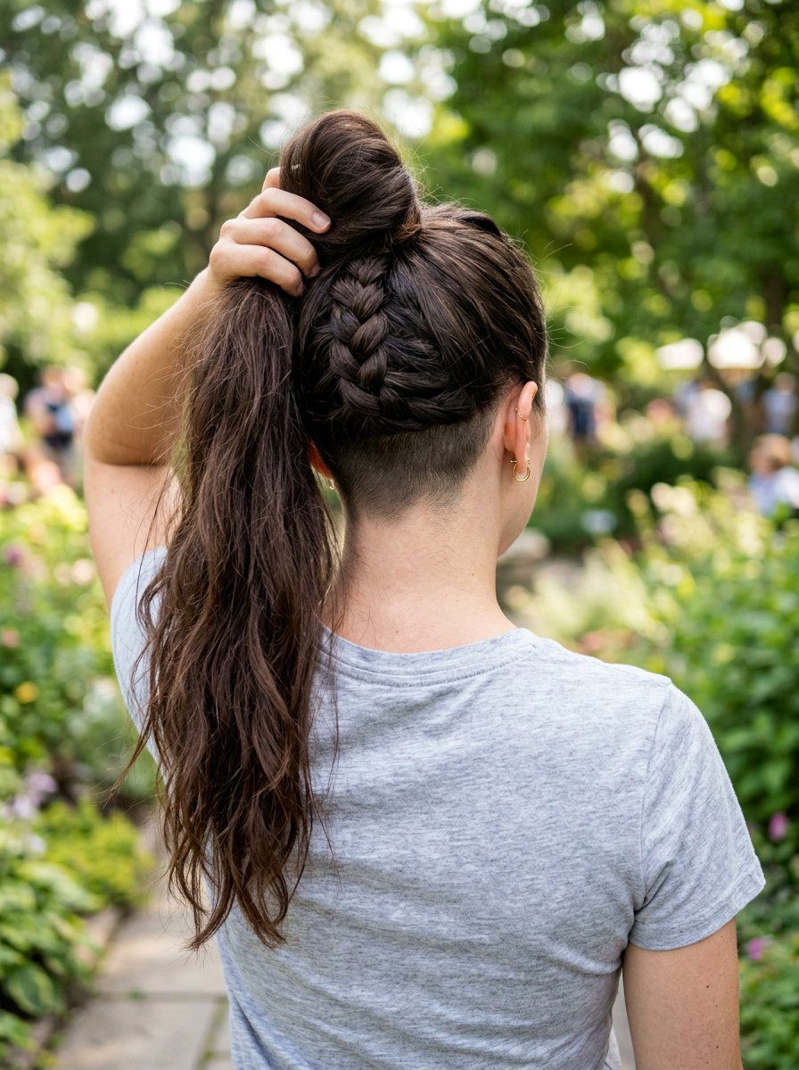 Long Hair Nape Undercut Braid For Women - 20 undercut braid hairstyle women - 20 undercut braid hairstyle women