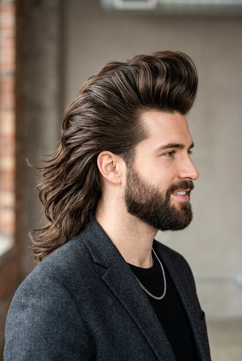 Long Hair Pompadour - 20 pompadour haircut for men - 20 pompadour haircut for men