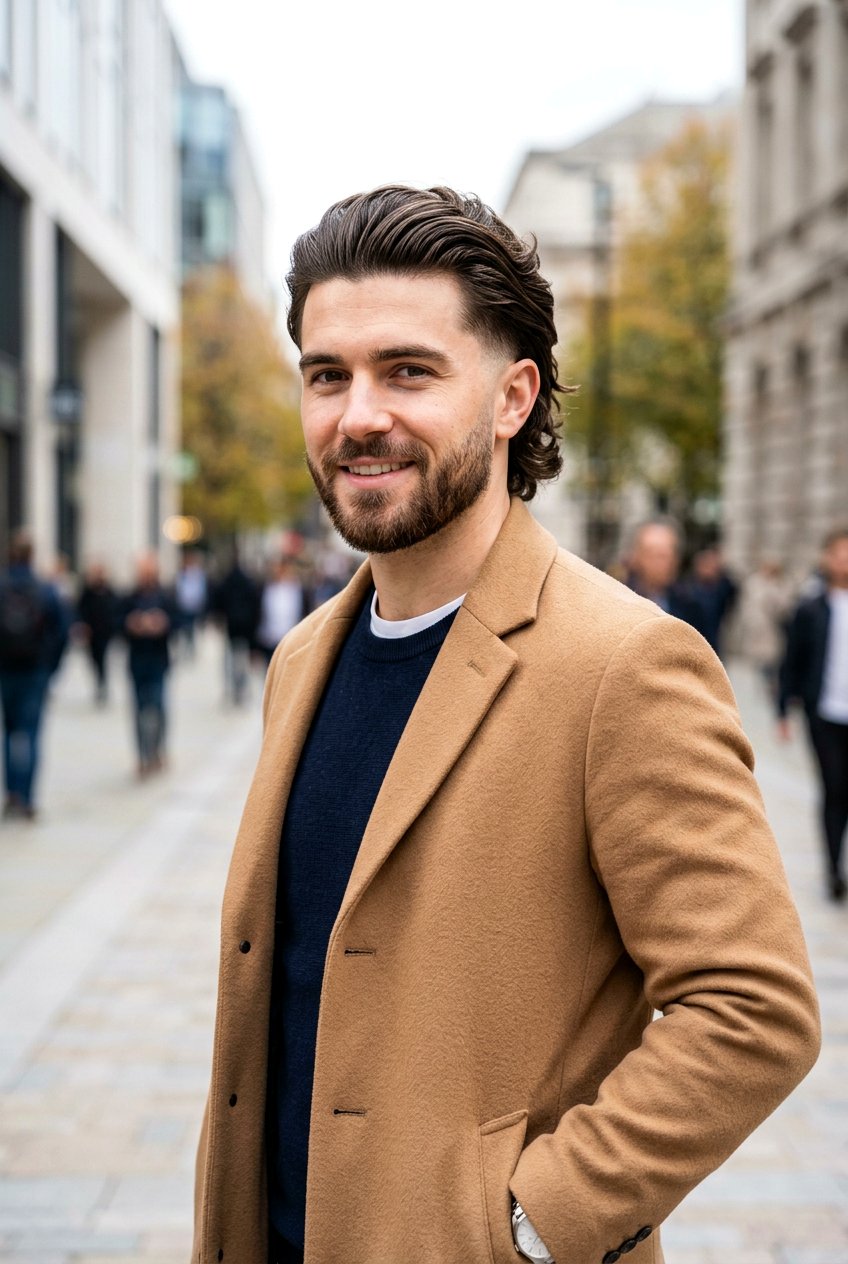 Long Hair Slick Back Taper Fade Men - 20 slick back taper fade men - 20 slick back taper fade men