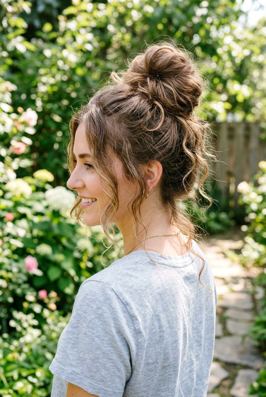 Long Hair Top Knot For Long Hair - 20 summer hairstyles for long hair - 20 summer hairstyles for long hair