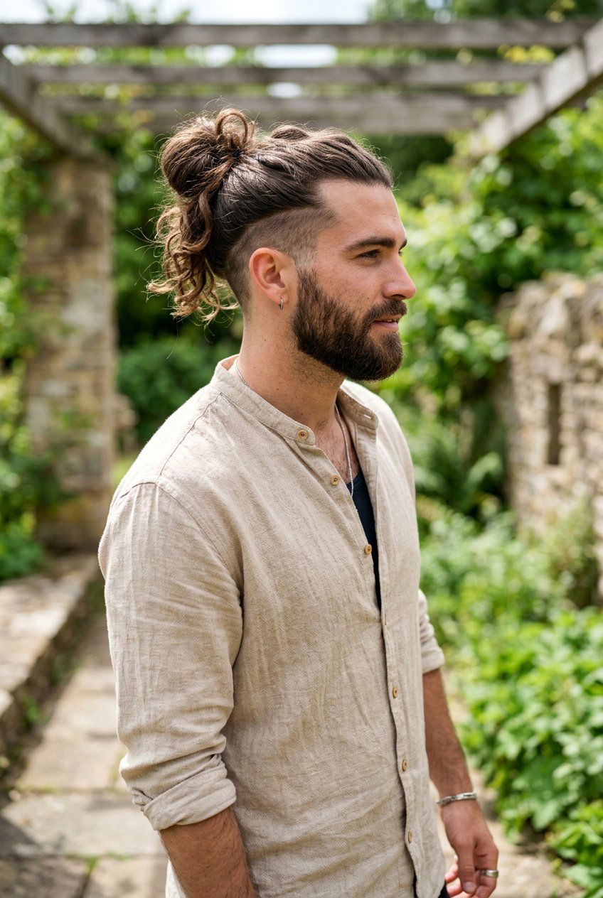 Long Hair Undercut - 20 mens haircut for round face - 20 men’s haircut for round face