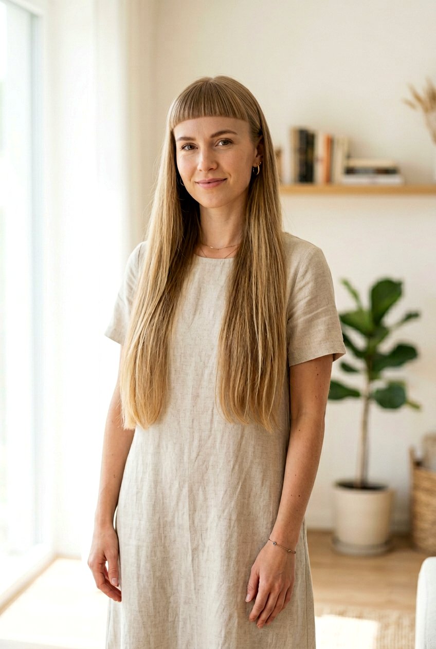 Long Hair With Baby Bangs - 20 baby bangs haircut for women - 20 baby bangs haircut for women