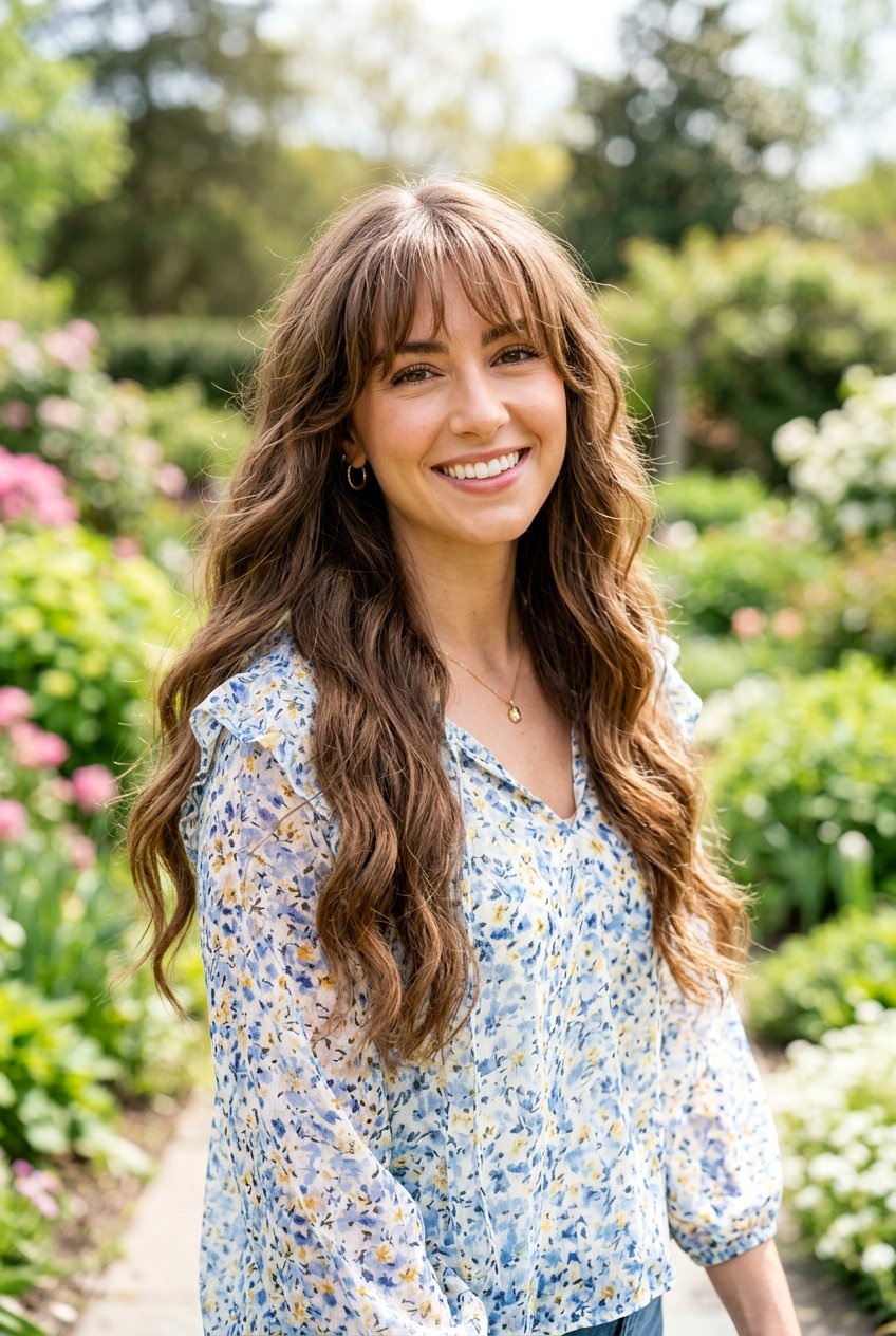 Long Hair With Face Framing Bangs - 20 long haircut ideas for women - 20 long haircut ideas for women