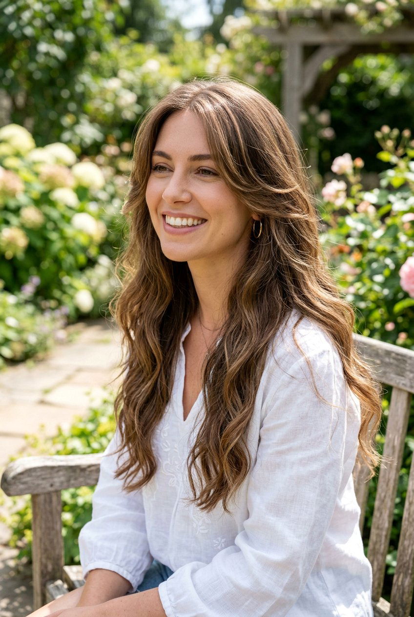 Long Hair With Face Framing Layers - 20 summer hairstyles for long hair - 20 summer hairstyles for long hair