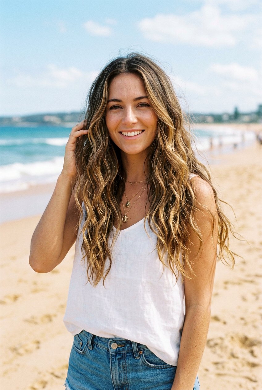 Long Hair With Internal Layers And Beach Waves - 20 long haircut with internal layers - 20 long haircut with internal layers