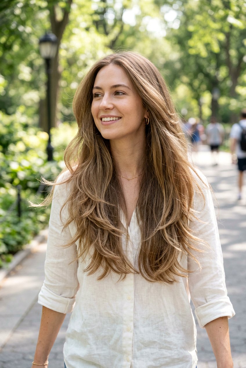 Long Hair With Internal Layers And Soft Ends - 20 long haircut with internal layers - 20 long haircut with internal layers