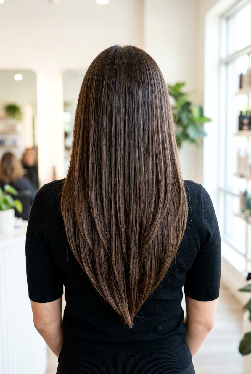 Long Hair With Internal Layers And V Shape Cut - 20 long haircut with internal layers - 20 long haircut with internal layers