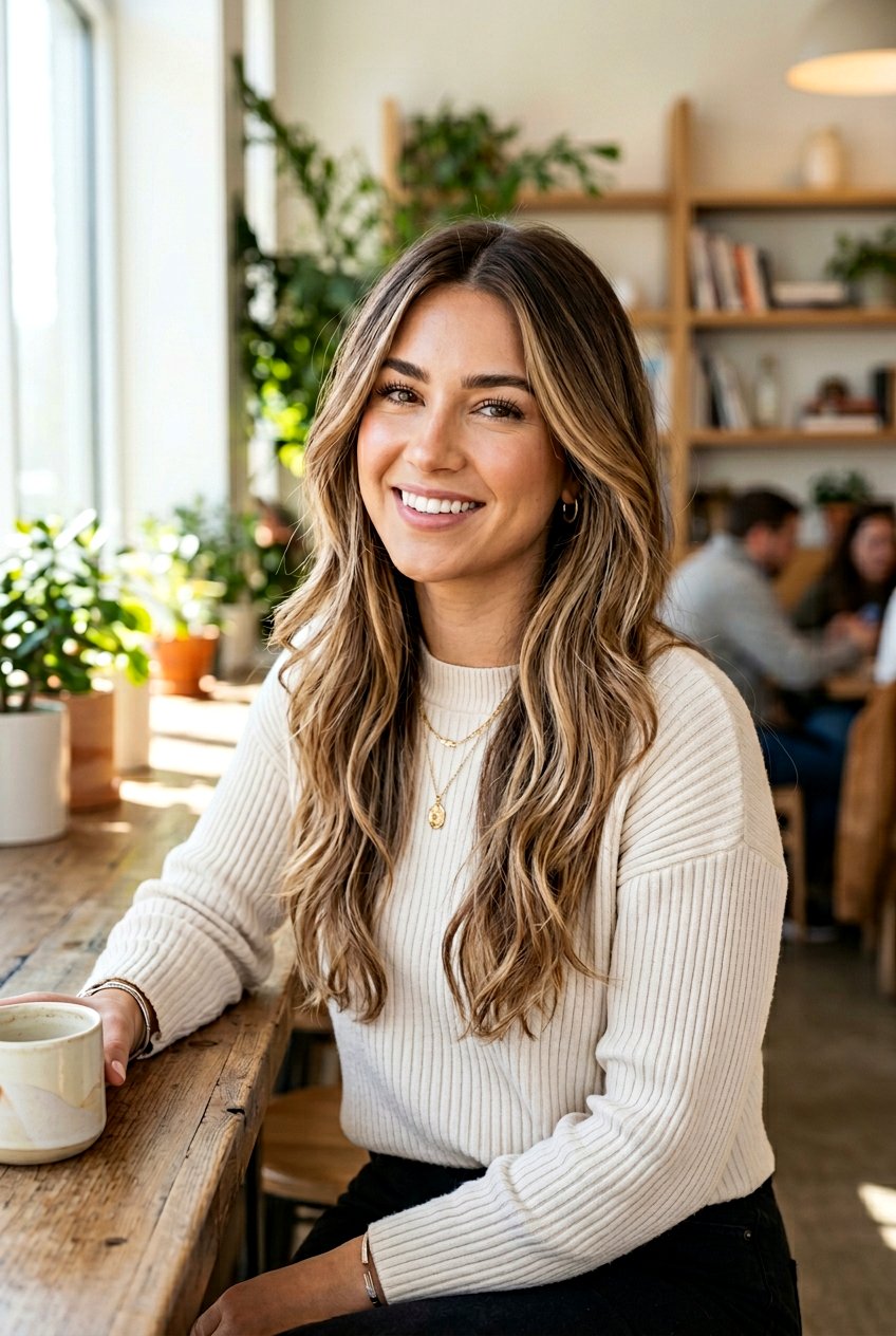 Long Hair With Side Part And Balayage Layers - 20 long haircut with side part - 20 long haircut with side part