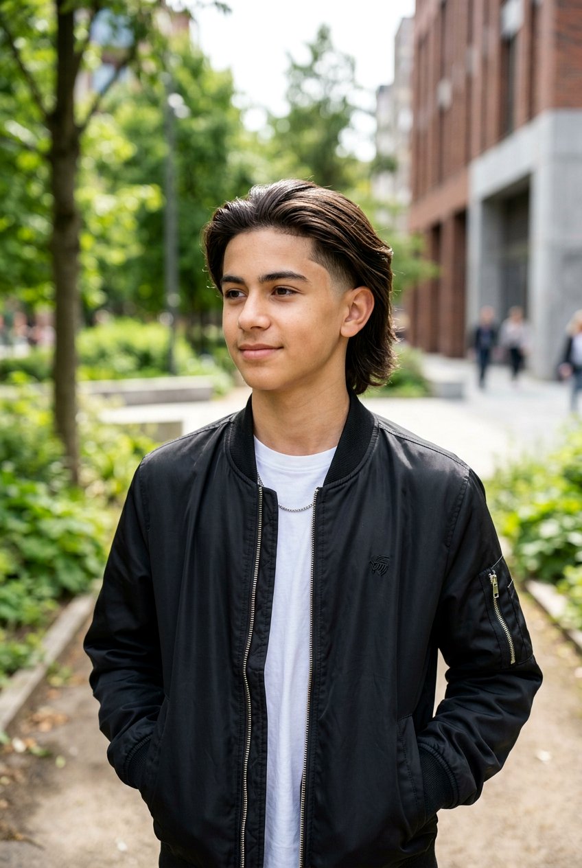 Long Hair With Taper Fade - 20 long haircut for boys with straight hair - 20 long haircut for boys with straight hair