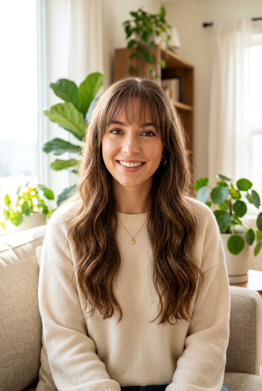 Long Hair With Wispy Bangs - 20 long haircut ideas for women - 20 long haircut ideas for women