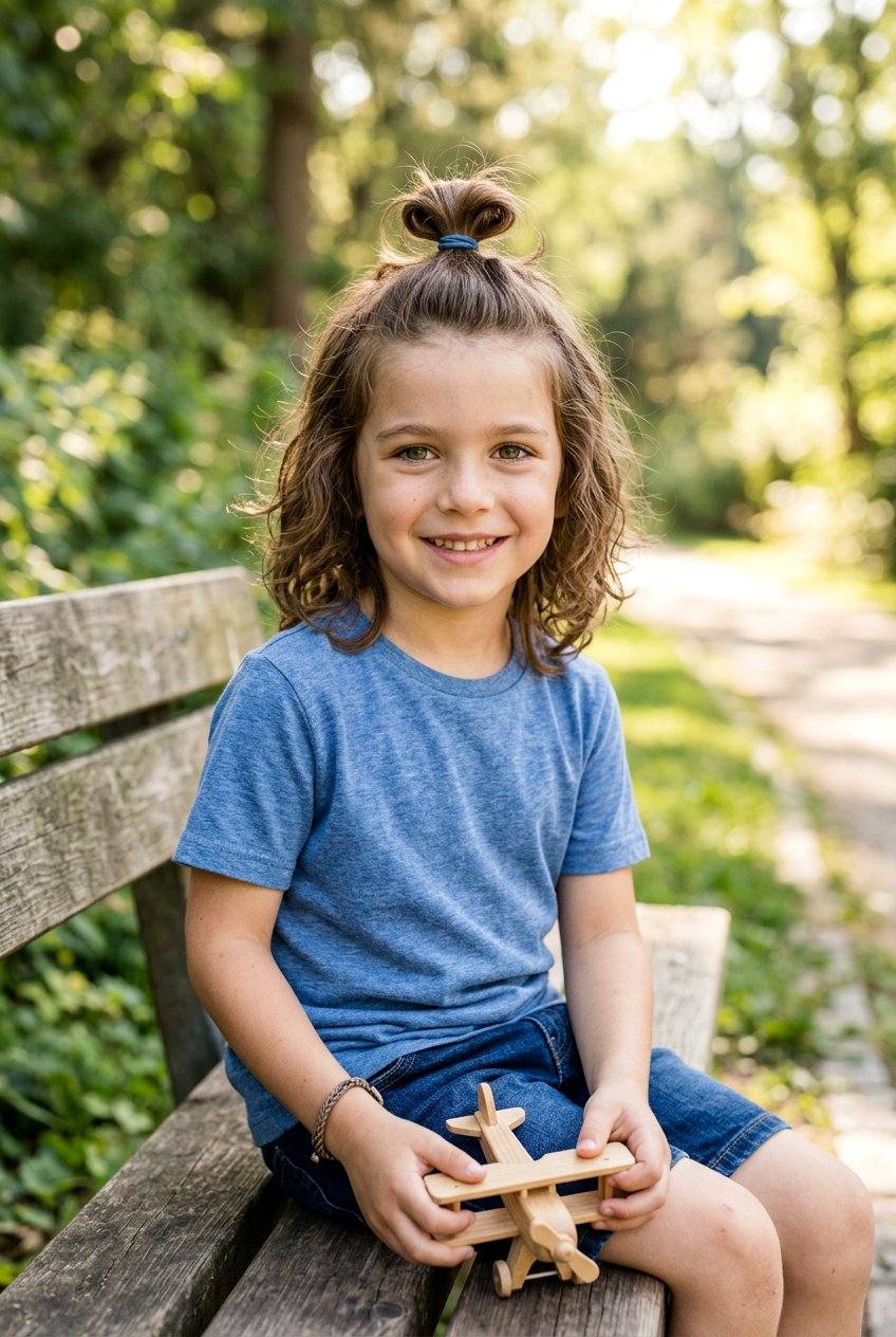 Long Hair with Top Knot for Boys - 20 little boy long haircut styles - 20 little boy long haircut styles