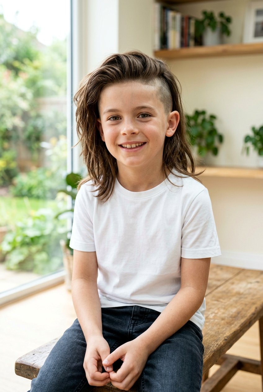 Long Hair with Undercut for Little Boys - 20 little boy long haircut styles - 20 little boy long haircut styles