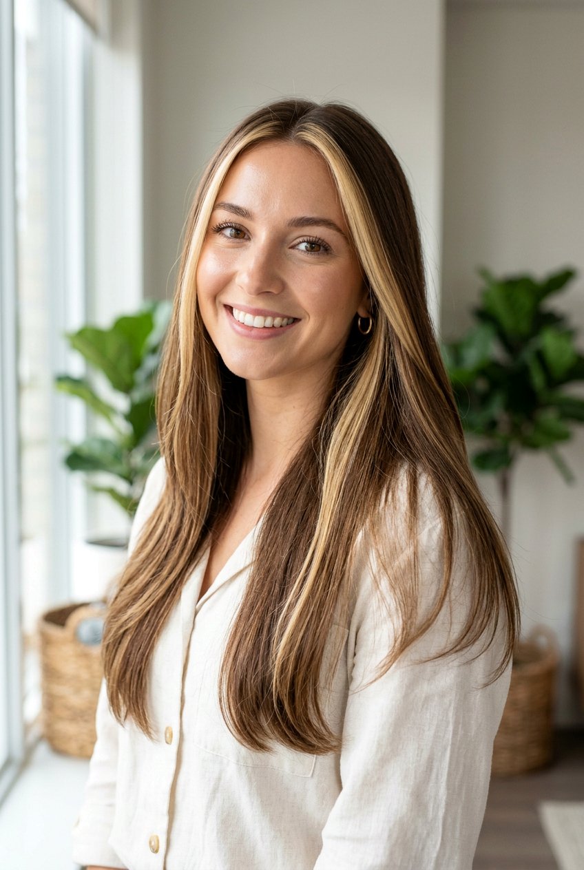 Long Haircut With Invisible Layers And Face Frame Highlights - 20 long haircut with invisible layers - 20 long haircut with invisible layers