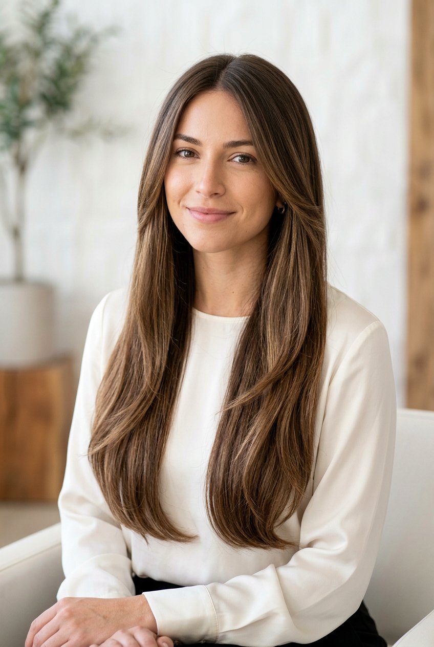 Long Haircut With Invisible Layers And Face Framing - 20 long haircut with invisible layers - 20 long haircut with invisible layers