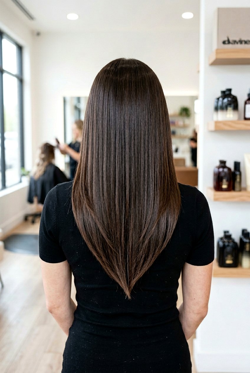 Long Haircut With Invisible V Cut - 20 long haircut with invisible layers - 20 long haircut with invisible layers