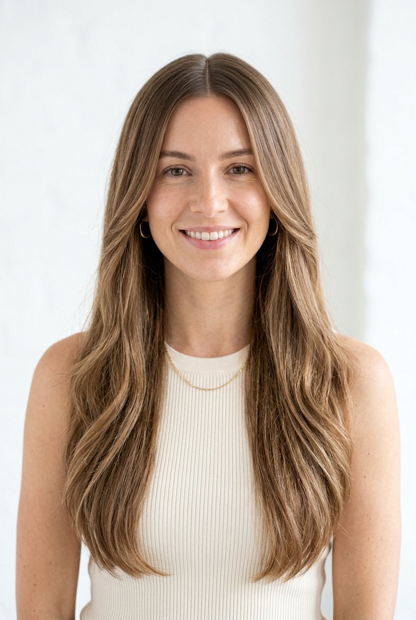 Long Haircut With Middle Part And Layers For Thin Hair - 20 long haircut for fine thin hair - 20 long haircut for fine thin hair