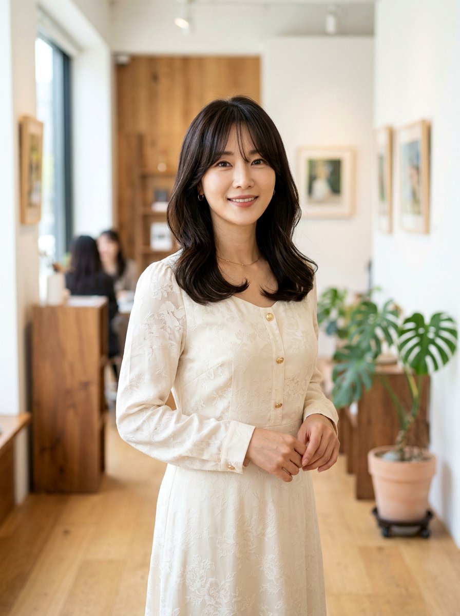 Long Korean Bob With Curtain Bangs - 20 korean layered bob with fringe - 20 korean layered bob with fringe