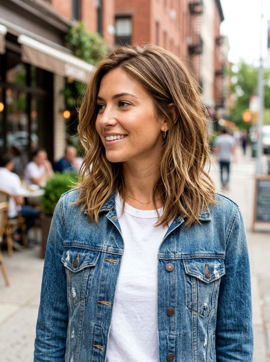 Long Layered Bob - 20 flattering haircut for inverted triangle face - 20 flattering haircut for inverted triangle face