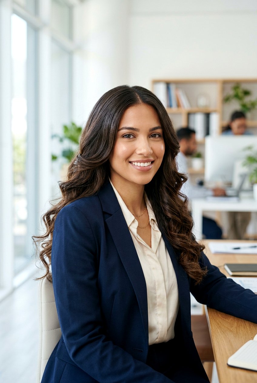 Long Layered Curls With Soft Finish - 20 simple interview curls - 20 simple interview curls