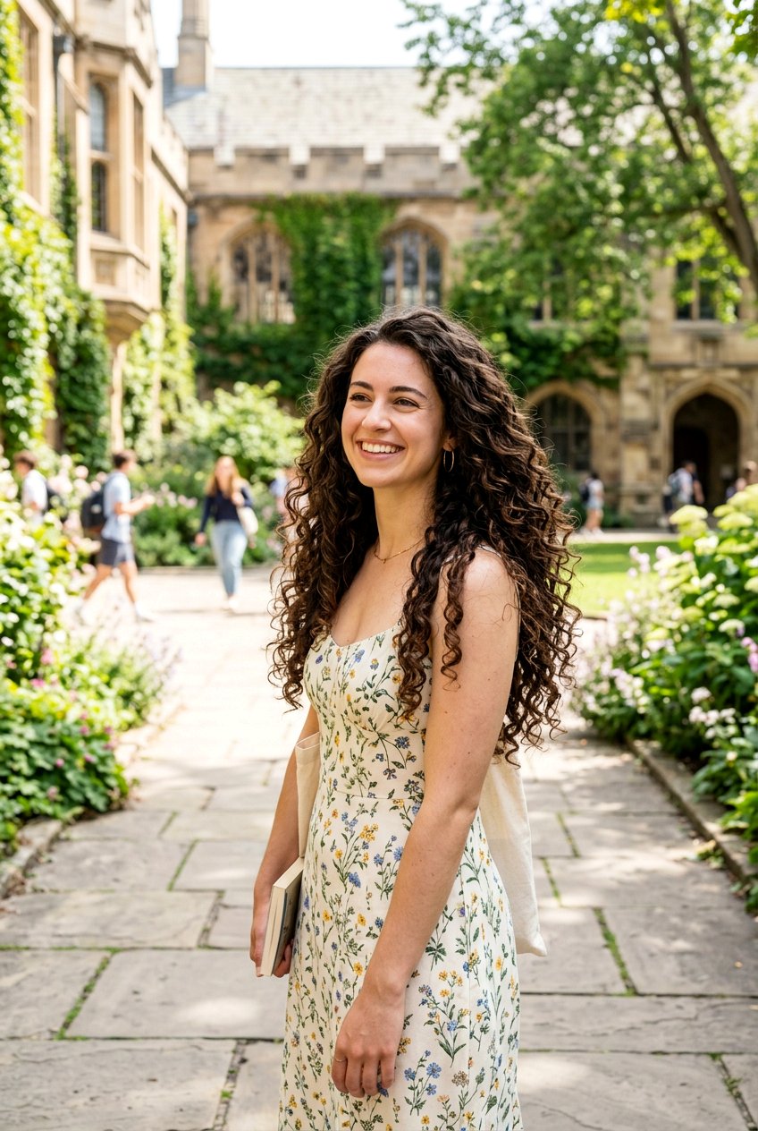 Long Layered Curly Cut - 20 curly hairstyle for college girls - 20 curly hairstyle for college girls