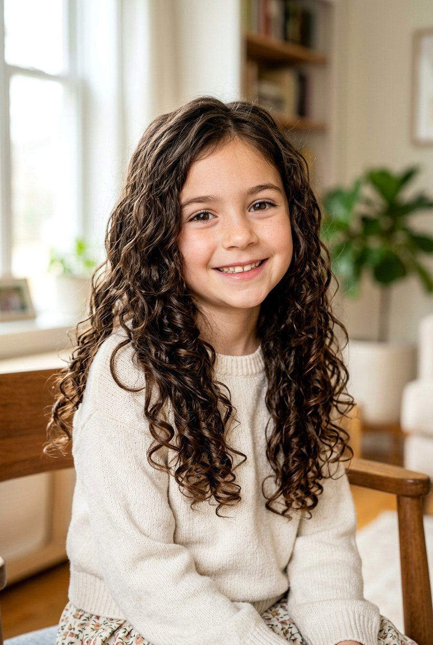Long Layered Curly Cut - 20 curly haircut for little girls - 20 curly haircut for little girls