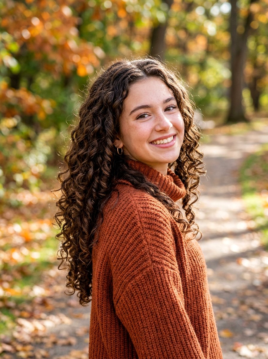 Long Layered Curly Hair - 20 cute hairstyle for teenage girls curls - 20 cute hairstyle for teenage girls curls
