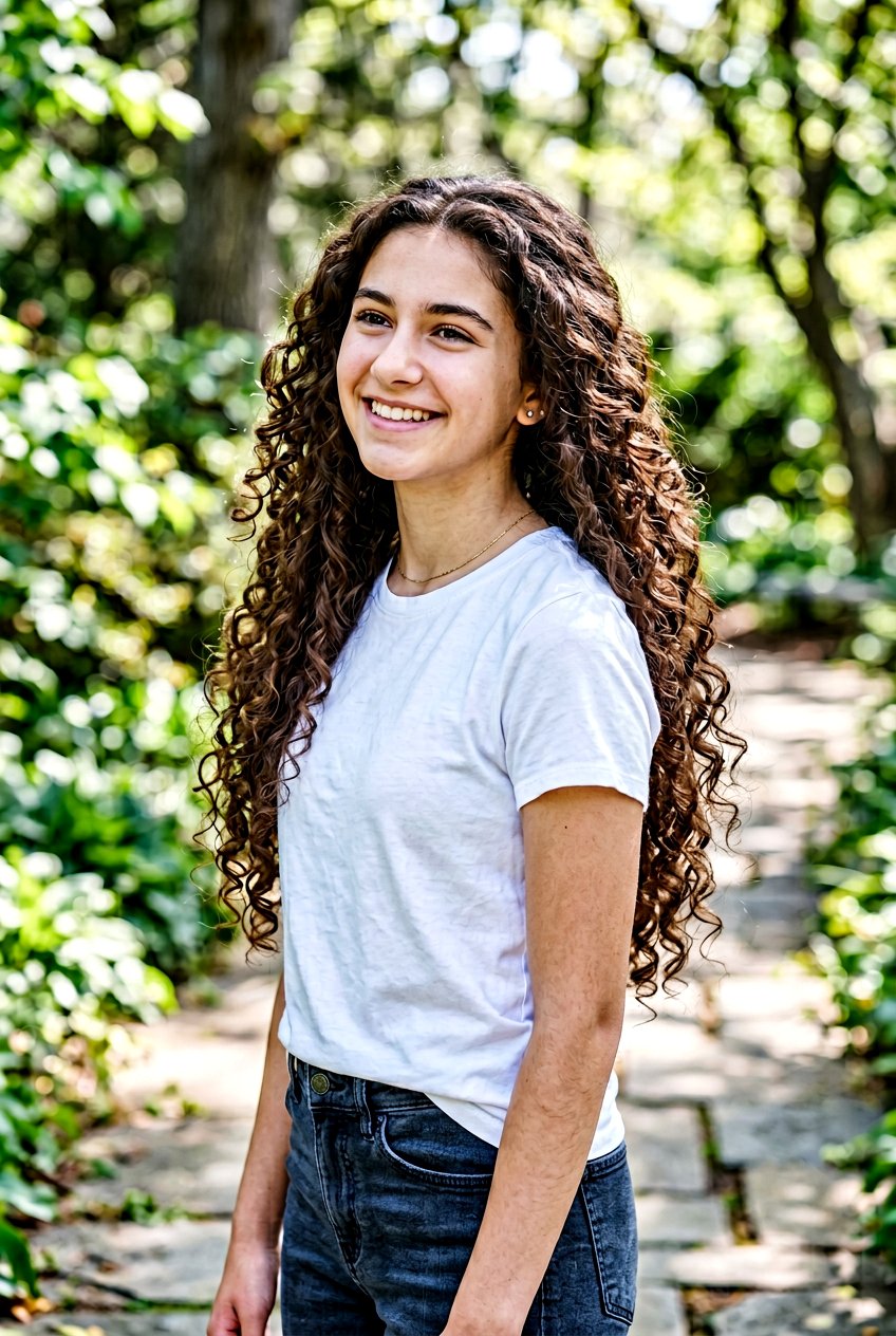 Long Layered Curly Haircut For Girls - 20 curly haircuts for teenage girls - 20 curly haircuts for teenage girls