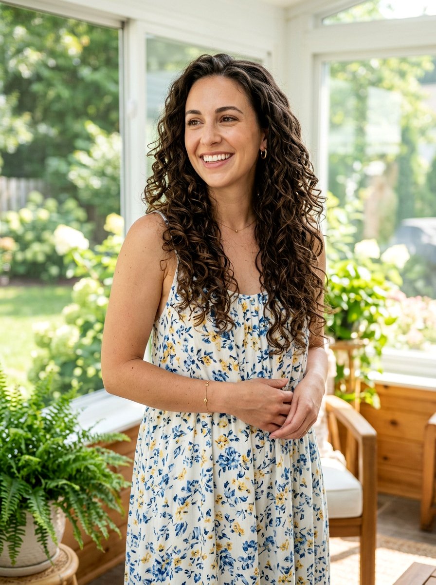 Long Layered Curly Haircut For Postpartum - 20 haircut for postpartum curls - 20 haircut for postpartum curls