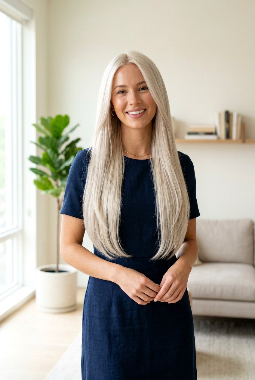 Long Layered Cut With Minimal Face Framing - 20 polished layered haircut for work - 20 polished layered haircut for work