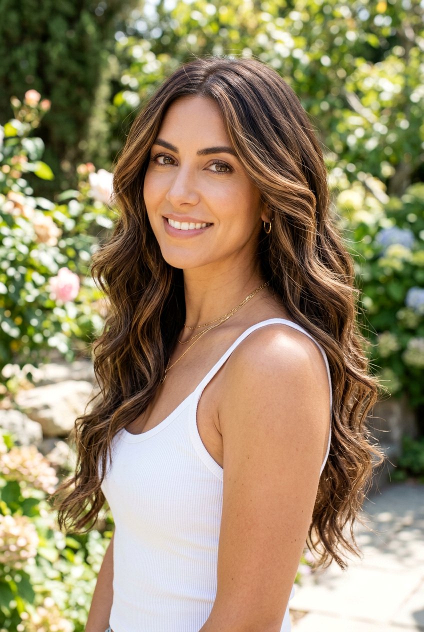 Long Layered Dimensional Brunette Hair - 20 dimensional brunette hair - 20 dimensional brunette hair