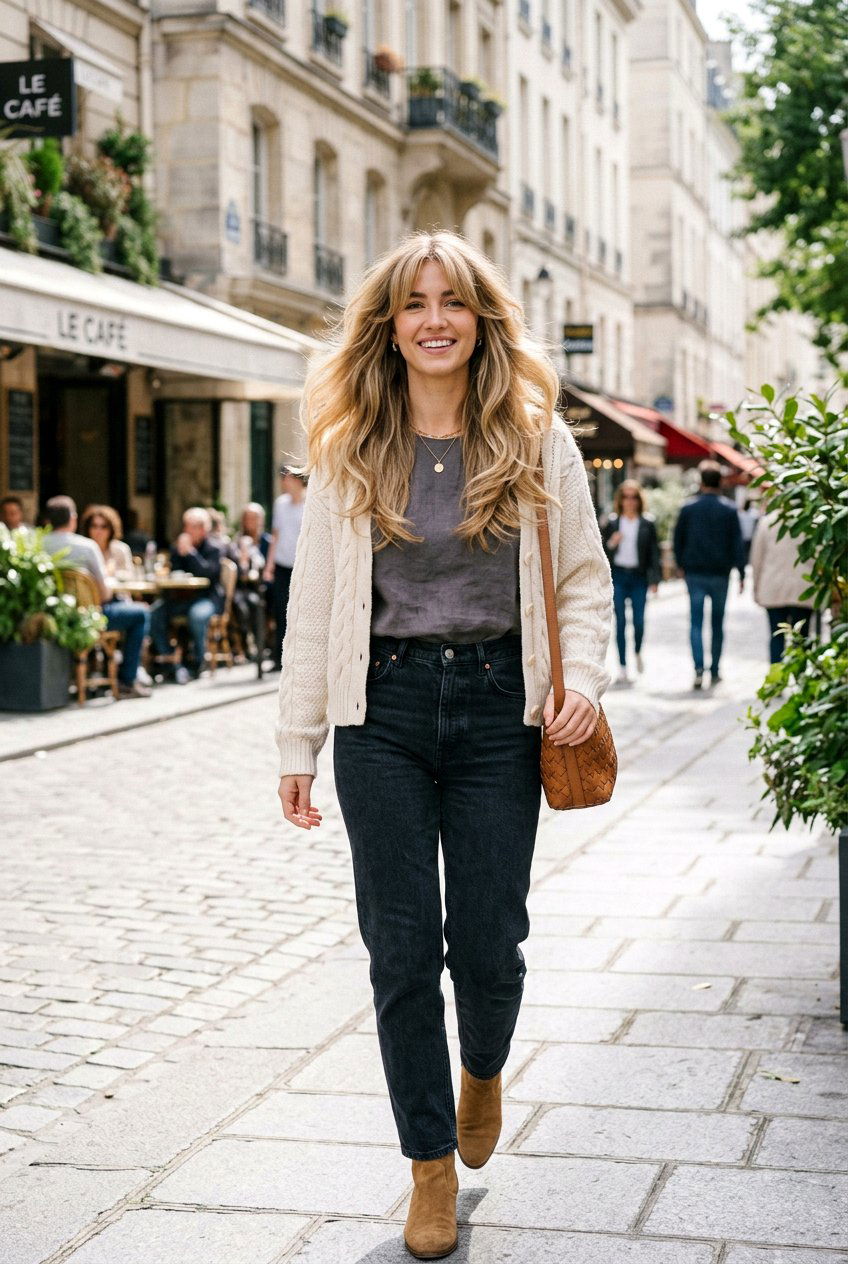 Long Layered Hair With Curtain Bangs And Internal Layers - 20 long haircut with internal layers - 20 long haircut with internal layers