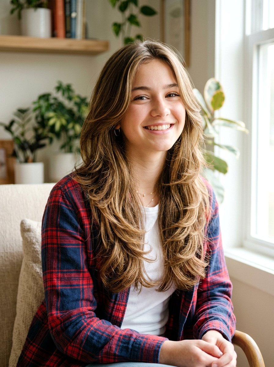 Long Layered Haircut - 20 trendy haircut for teenage girls 2026 - 20 trendy haircut for teenage girls 2026