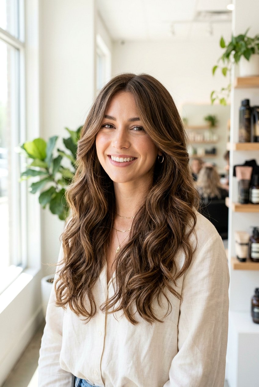 Long Layered Haircut - 20 haircuts for oval face shape - 20 haircuts for oval face shape