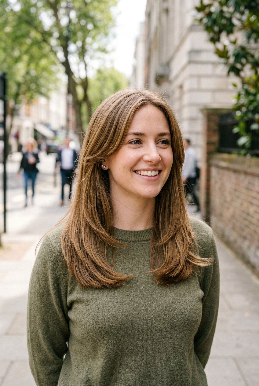 Long Layered Haircut With Chin Length Layers For Thick Straight Hair - 20 layered haircut for long thick straight hair - 20 layered haircut for long thick straight hair