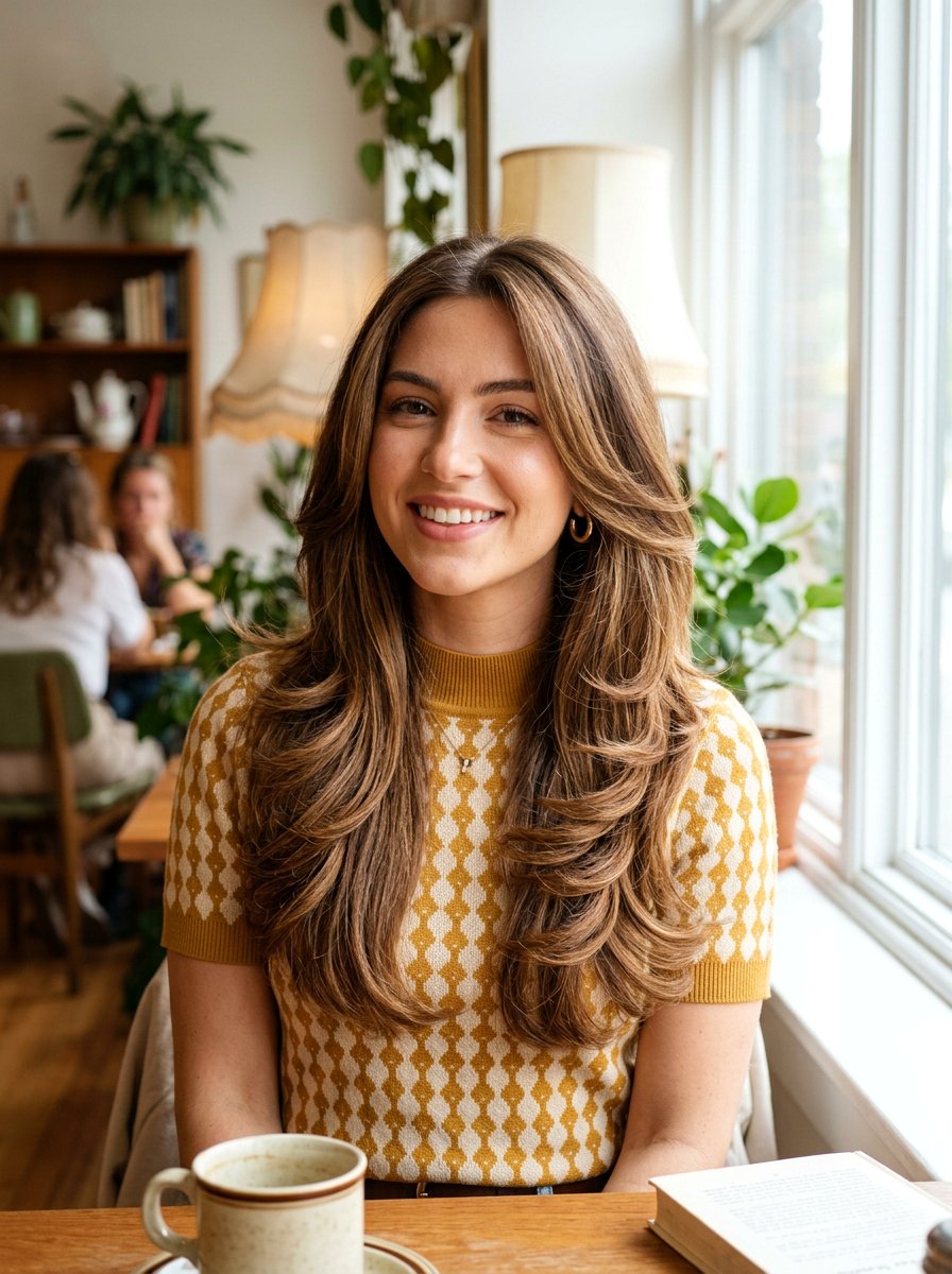 Long Layered Haircut With Flipped Ends Blowout - 20 layered long haircut with blowout - 20 layered long haircut with blowout