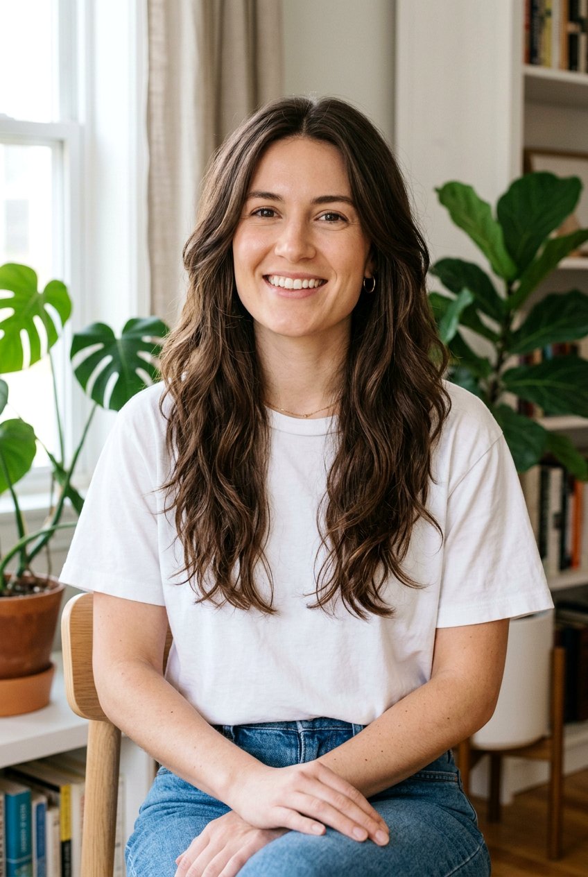 Long Layered Haircut With Natural Waves For Square Face - 20 long layers for square face women - 20 long layers for square face women