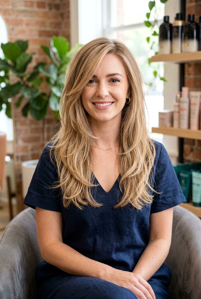 Long Layered Haircut With Side Part For Thin Hair - 20 flattering layers for thin hair - 20 flattering layers for thin hair