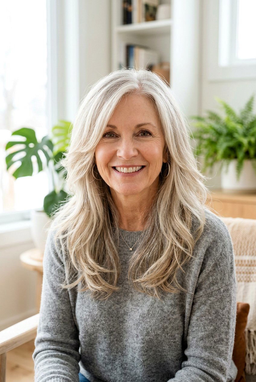 Long Layered Haircut for Women Over 60 - 20 long haircut for women over 60 - 20 long haircut for women over 60