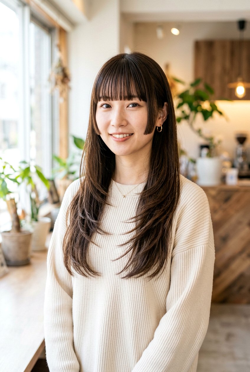 Long Layered Hime Cut - 20 hime cut with long hair - 20 hime cut with long hair