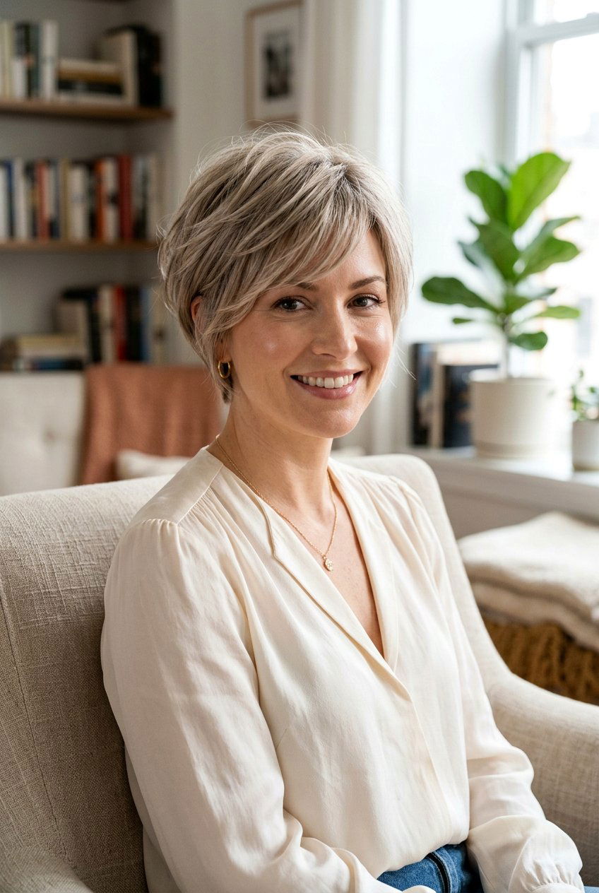 Long Layered Pixie Cut - 20 feminine pixie with long bangs - 20 feminine pixie with long bangs