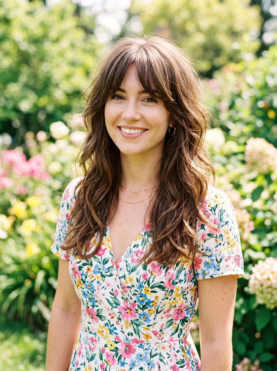 Long Layered Shag With Curtain Bangs - 20 trendy shag haircut 2026 - 20 trendy shag haircut 2026