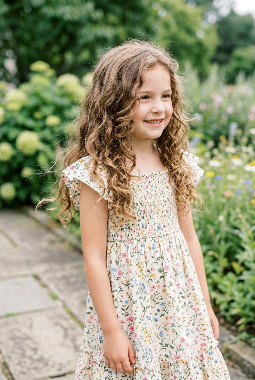Long Layered Soft Curls - 20 little girls soft curls hairstyle - 20 little girls soft curls hairstyle