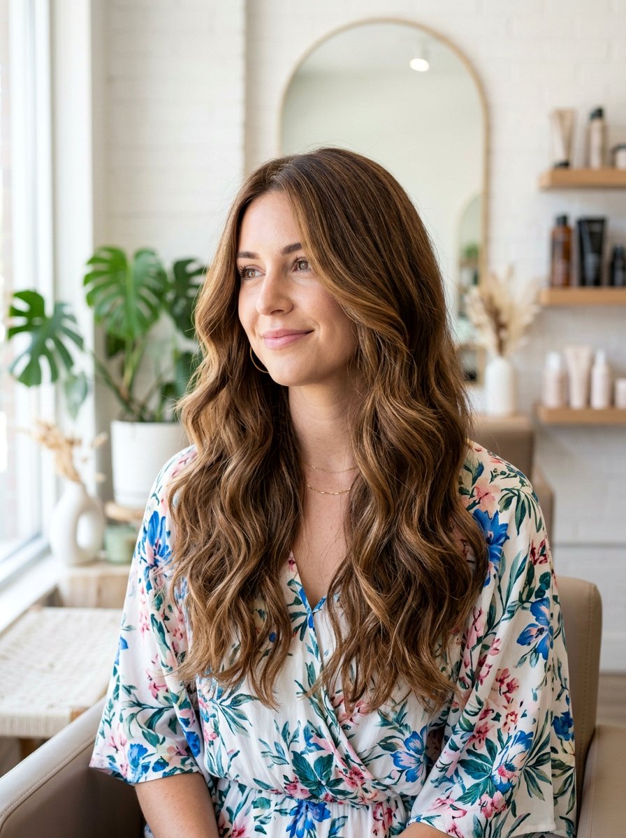 Long Layered Waves Haircut - 20 polished haircut for mature women - 20 polished haircut for mature women