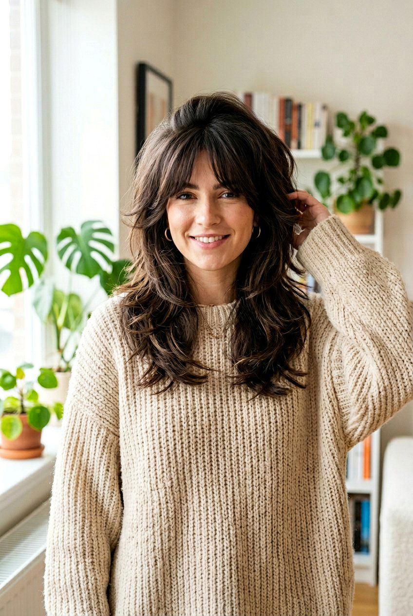 Long Layered Wolf Cut - 20 medium wolf cut for thick hair women - 20 medium wolf cut for thick hair women