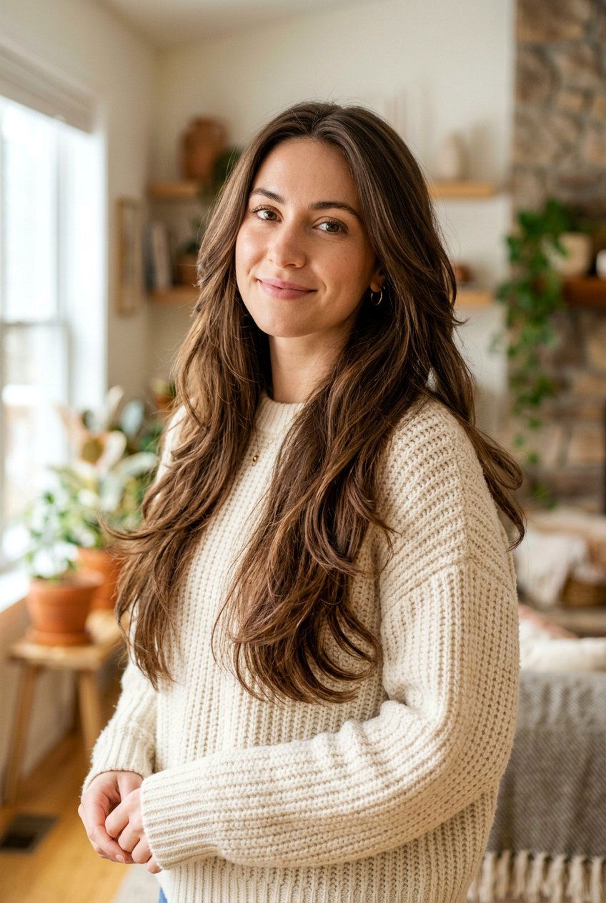 Long Layers - 20 haircut for frizzy hair women - 20 haircut for frizzy hair women