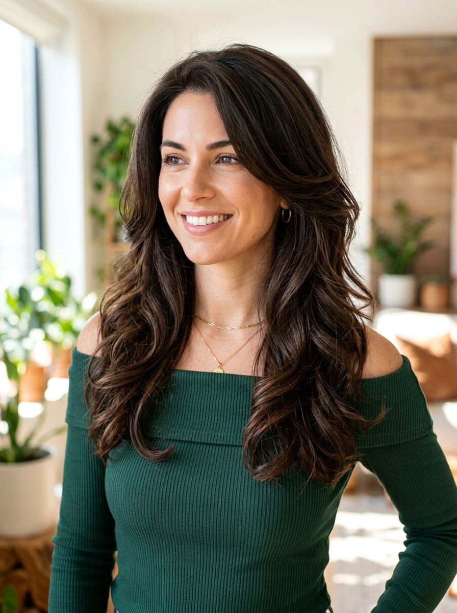 Long Layers For Thick Hair - 20 polished long layers haircut - 20 polished long layers haircut