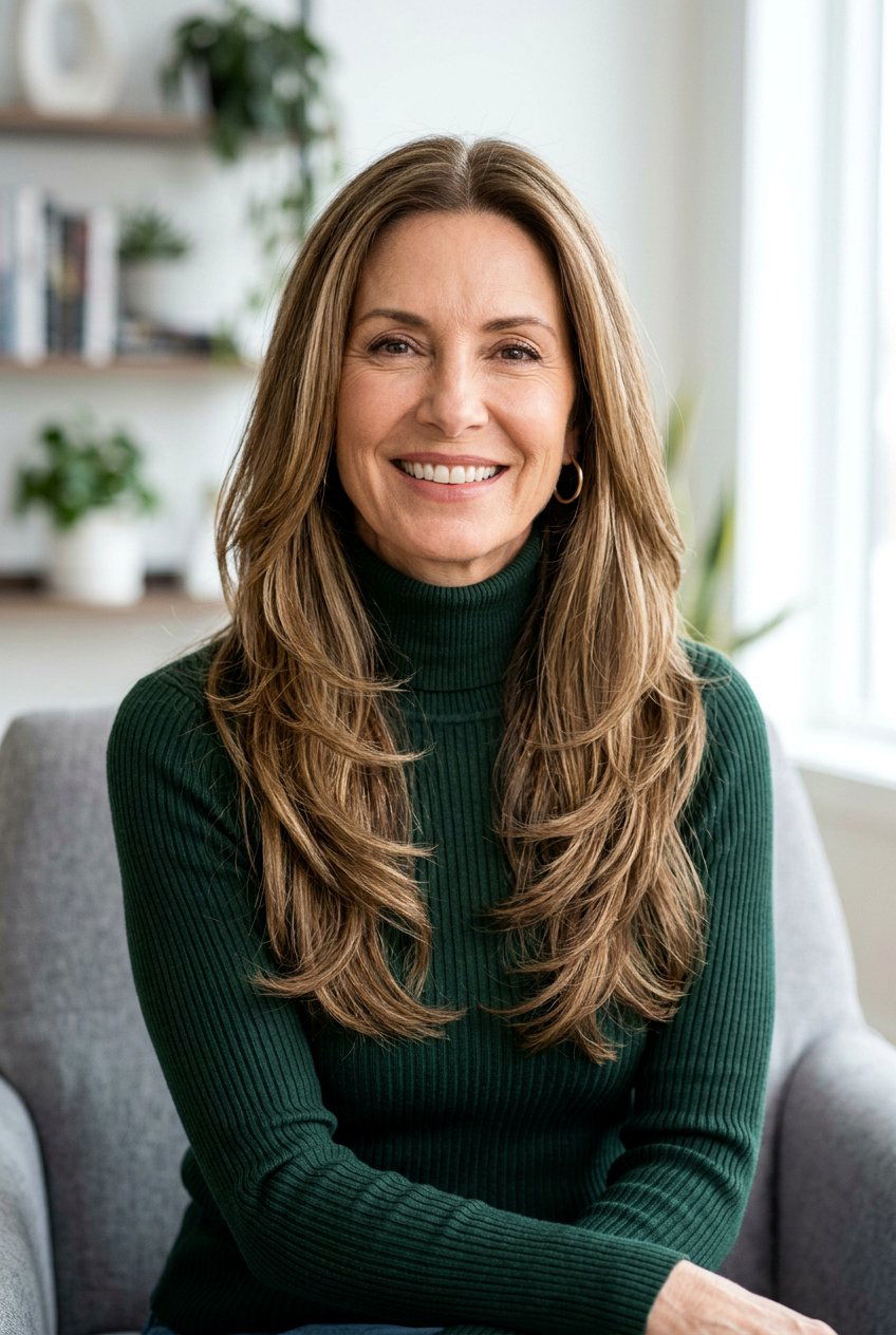 20 Stunning Long Soft Layers Hairstyles for Mature Women