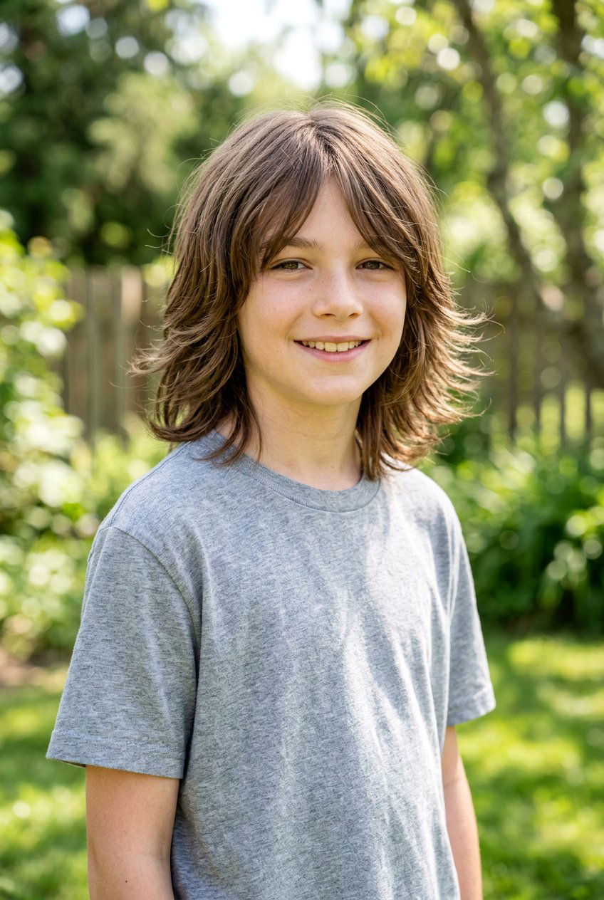 Long Layers Haircut - 20 first day of school haircuts for boys - 20 first day of school haircuts for boys